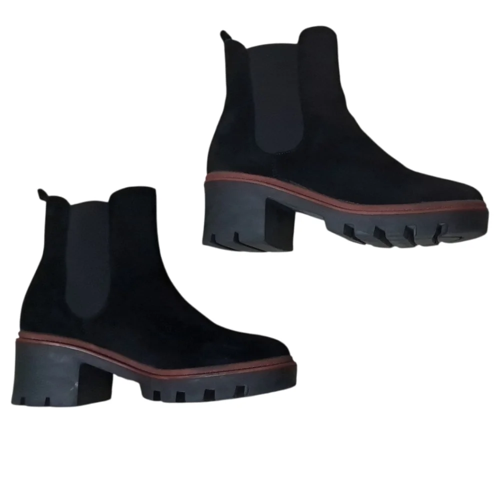 Antonio de Faria Black Suede Chelsea Boots – EU 39 / US 8 – Portugal Made - Picture 6 of 16